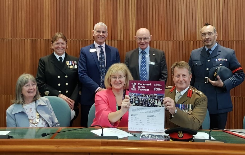 Featured image for “North Somerset Council signs the Armed Forces Covenant”