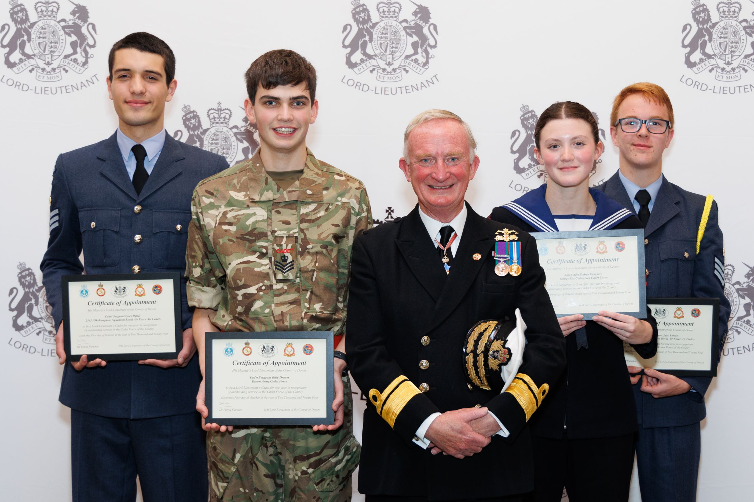 Featured image for “Four Devon Cadets Honoured as Lord-Lieutenant’s Cadets in Exeter Ceremony”