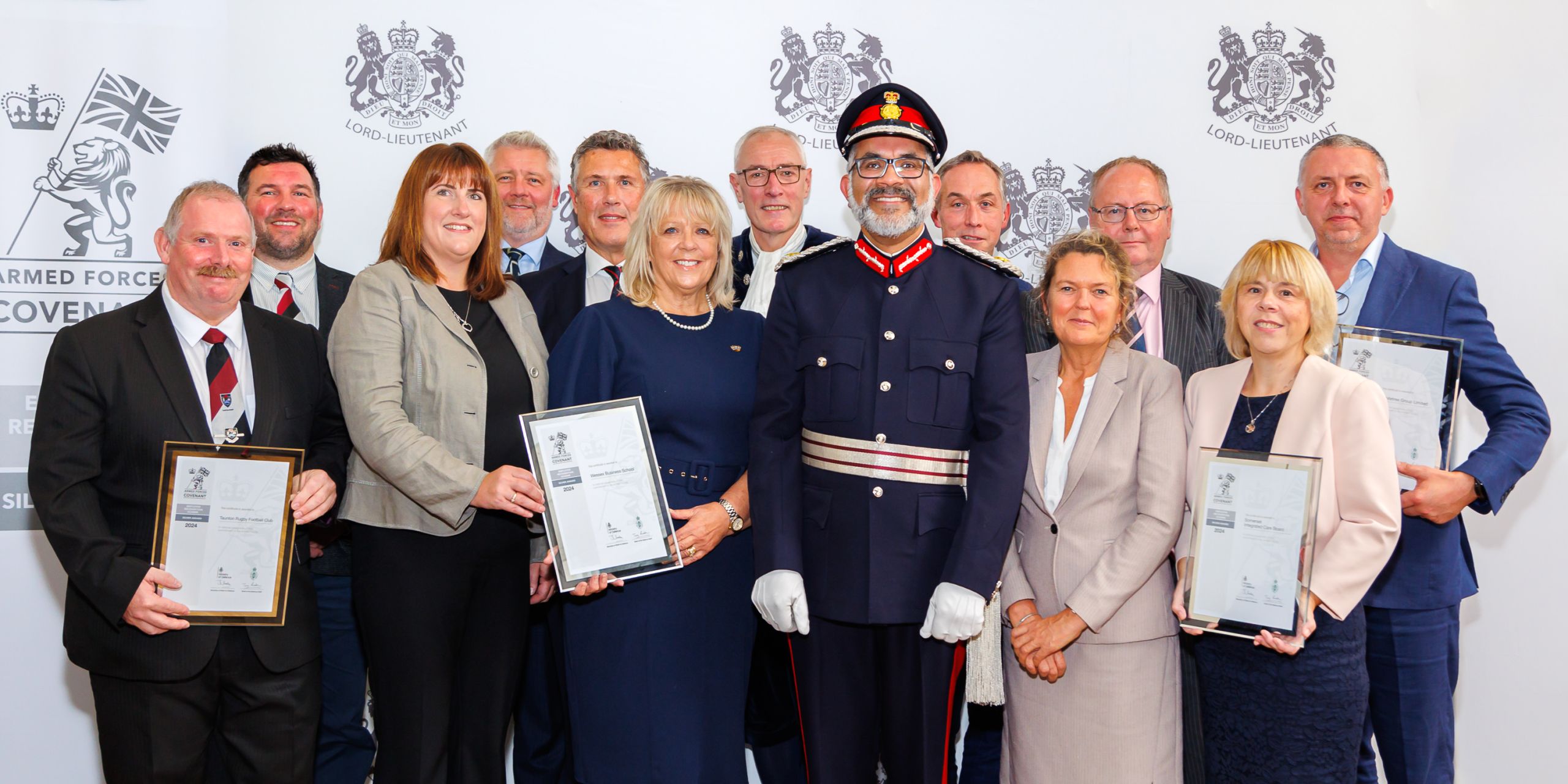 Featured image for “Defence Recognition Scheme Silver Awards Presented by Lord Lieutenant of Somerset”