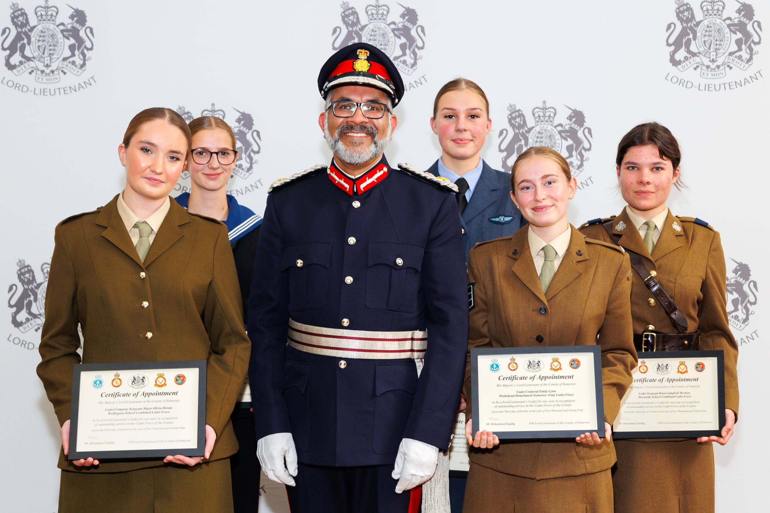 Featured image for “Somerset Celebrates New Lord Lieutenant Cadets”
